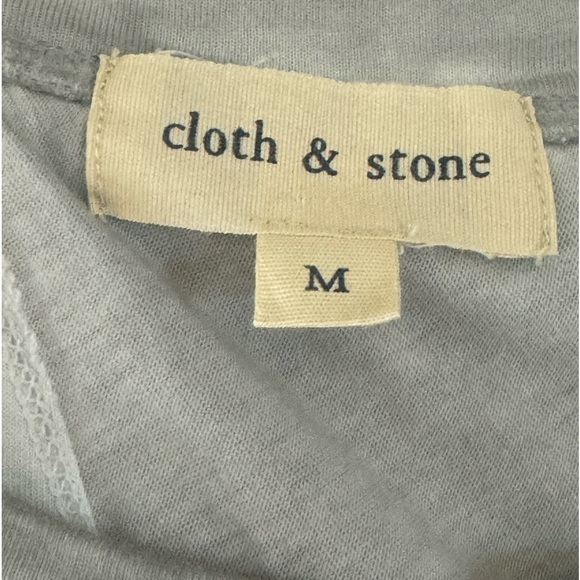 Cloth & Stone Womens Top M Open Back Tee Shirt Gray Long Sleeve Modal Cotton - Picture 6 of 8